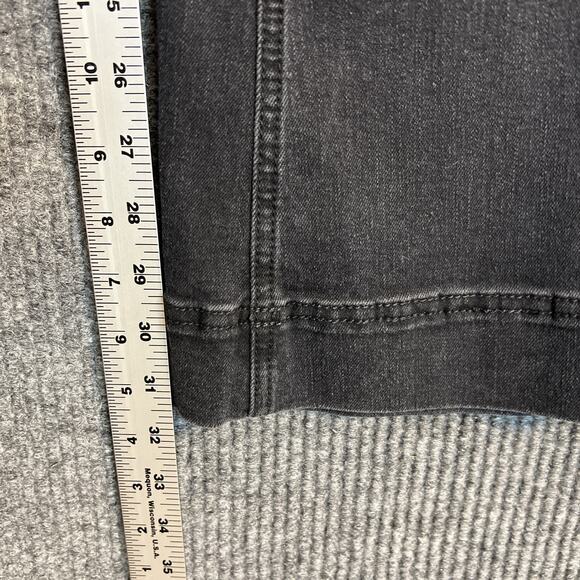 Peace Love World Regular Patch Pocket Flare Jeans Black Womens Size 10 Boho - Picture 10 of 12